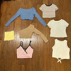 SHEIN CROP TOPS BUNDLE